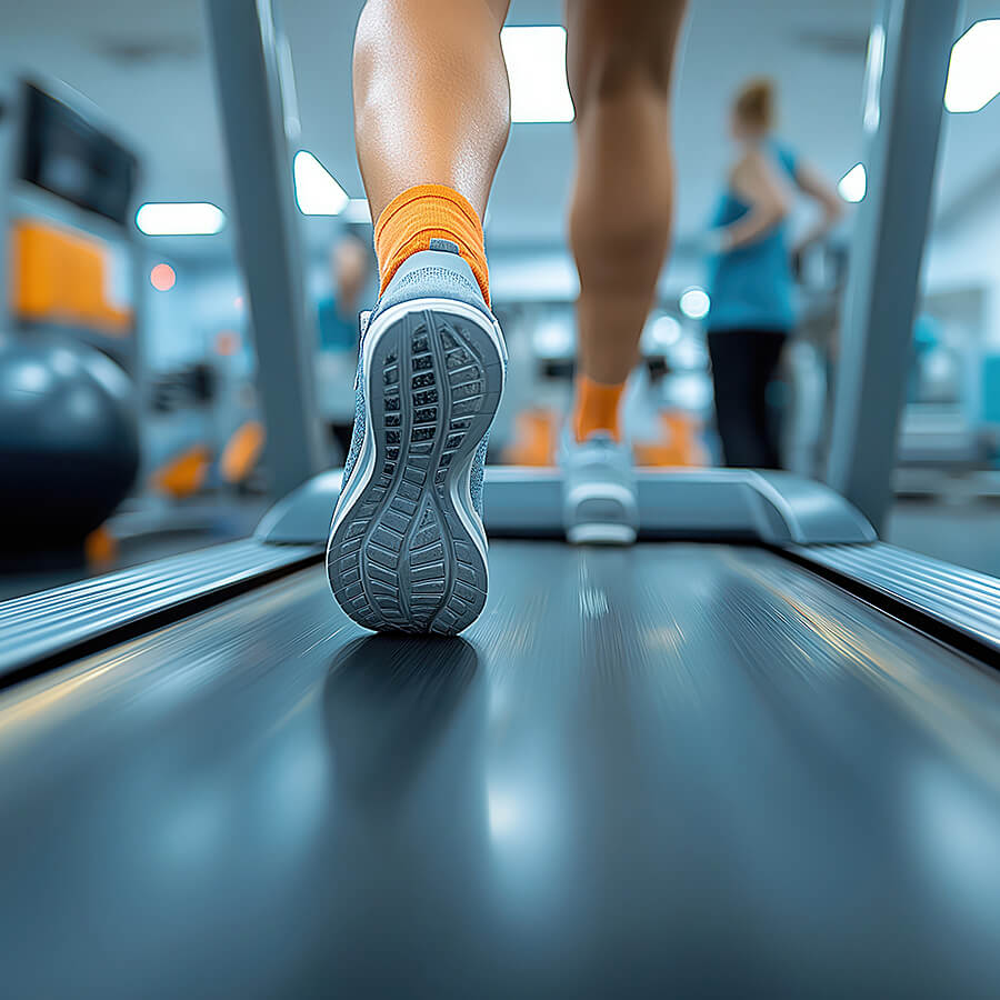 Sportler bei einer Rehabilitationsübung